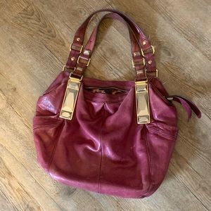 Genuine leather shoulder bag